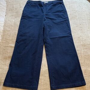 LOFT Navy Wide Leg Pants